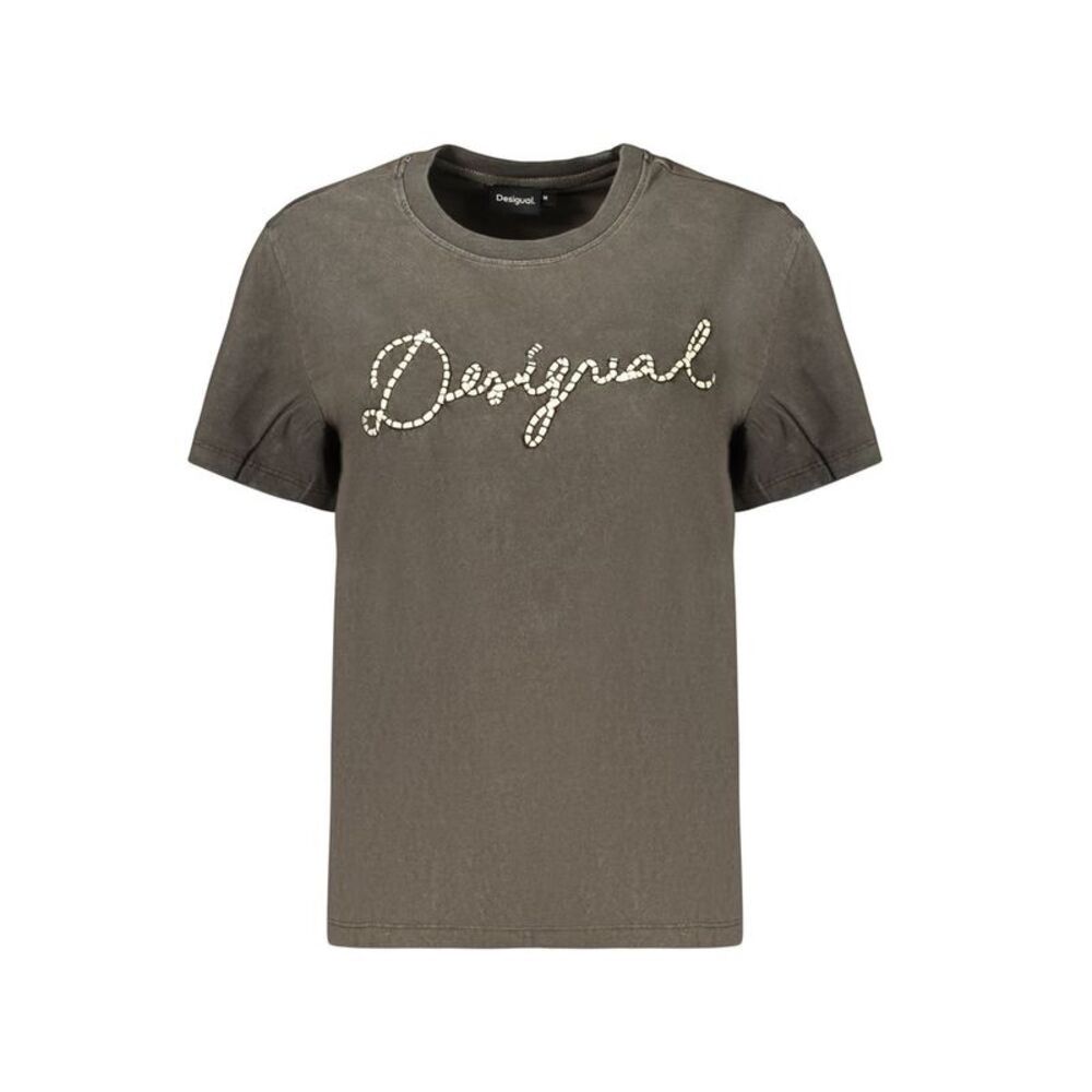 Desigual Gray Cotton Women's T-Shirt